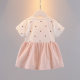 Baby cotton dress 2022 summer children's clothing foreign style cotton skirt 0-1-2 years old 3 baby girl princess skirt tide