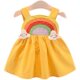 2022 new baby girl summer dress western style girl princess skirt 0-3 years old 1 baby girl summer dress cotton dress tide