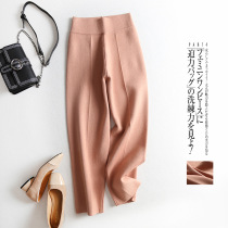 2021 New European and American foreign trade womens clothing tail single cut cut clearance discount tail order Spring and Autumn straight pants