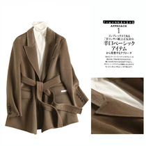 South Koreas foreign trade Original single export tail single cut womens clothing autumn and winter display slim foreign air short length sleeves double face fur coat