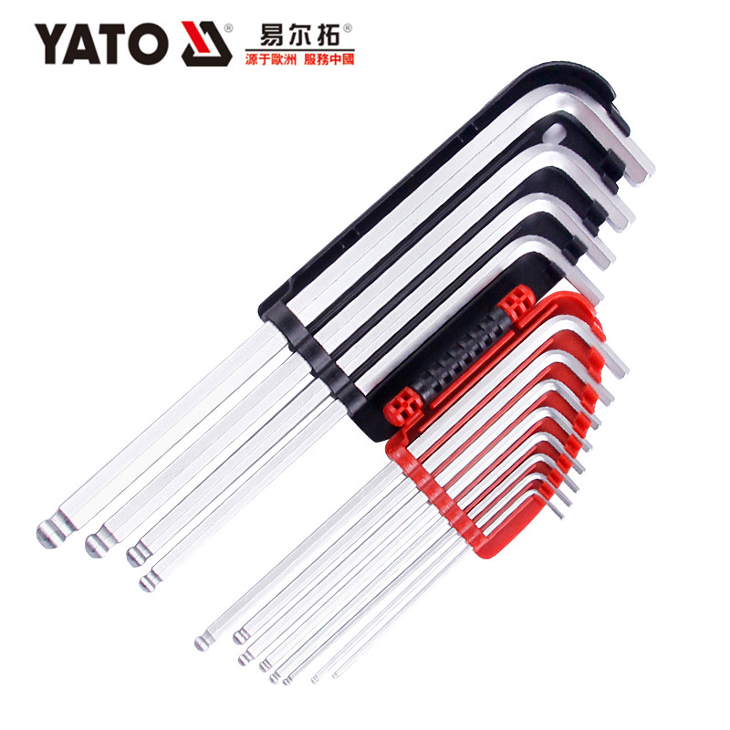 Irtonine hexagonal set L - type high - end English special length ball head hexagonal wrench set 12 pieces YT-5875