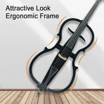Yinfente electronic cello electroacoustic silent professional playing adult electroacoustic full frame black cello