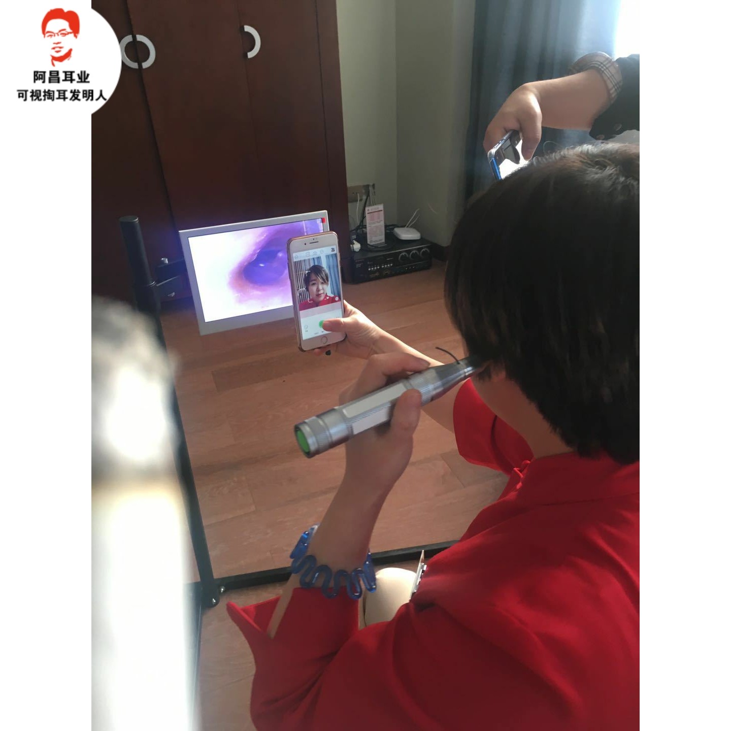 可视采耳设备39无线笔式耳镜掏耳朵观察鼻孔镜神器工具10寸显示器
