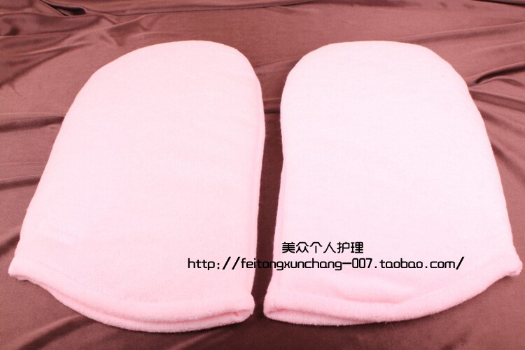 Barnafin wax therapy cotton gloves Thickened wax therapy gloves Thermal wax therapy gloves 1 pair of pink