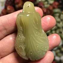 Xinjiang and Tian Yui Chinese cabbage pendant sugar jade 100 Property pendant jade 100 Caiu jade pendant for 100 chaetian pendant male and female jade pendant