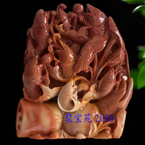 Imitation yellow dragon jade ornaments with abundant surplus year after year jade ornaments with abundant surplus year after year goldfish living room ornaments home decoration