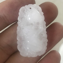 A goods Xinjiang white jade 12 zodiac jade pendant monkey jade pendant for men and women jade pendant baby zodiac pendant