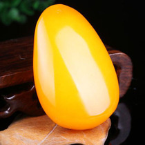 Beige topaz rough stone hand piece Chicken fat topaz stone pendant Huanglong jade rough stone pendant Hetian jade hand piece