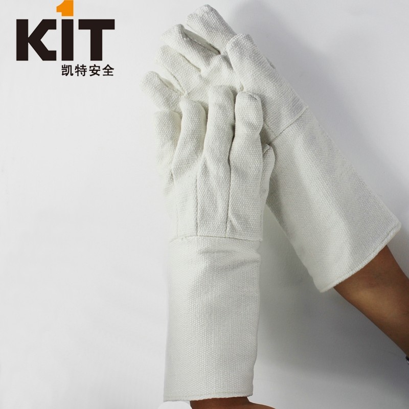KIT resistant to 1000-degree high temperature gloves ceramic fiber thermal insulation anti-thermal shock erosion Lauprotect working gloves 