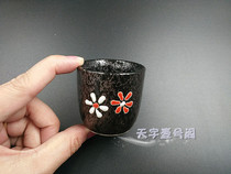 Ceramic cherry blossom wine glass )Japanese Korean cup )Cup )