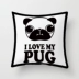 Phim hoạt hình con chó cưng gối gối gối pug chó pug chó đệm gối pug chó quà tặng Trở lại đệm / Bolsters