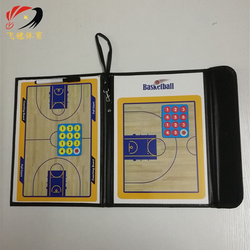 (Shuttlecock Sports) Basketball Tactical Board Basketball Tactical Layout Board Magnetic Color Basketball Coach Sand Table