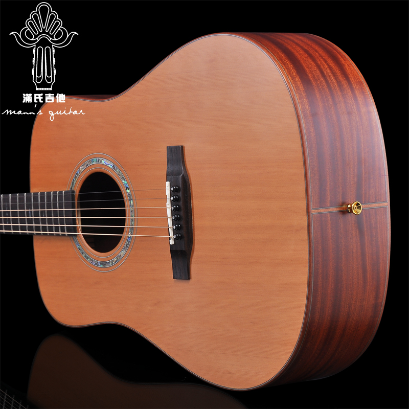 Man's handmade guitar finger-playing folk guitar D type 41 inch MD30 spruce red pine peach heart full veneer piano