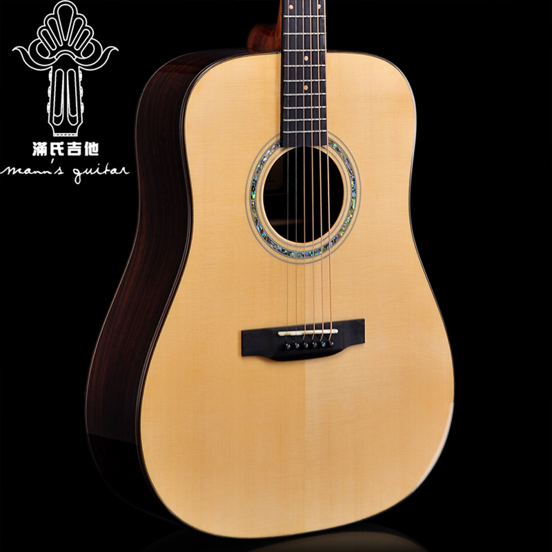 (I am a singer performing the same)Man's handmade guitar D type 41 inch MD20 spruce rosewood veneer