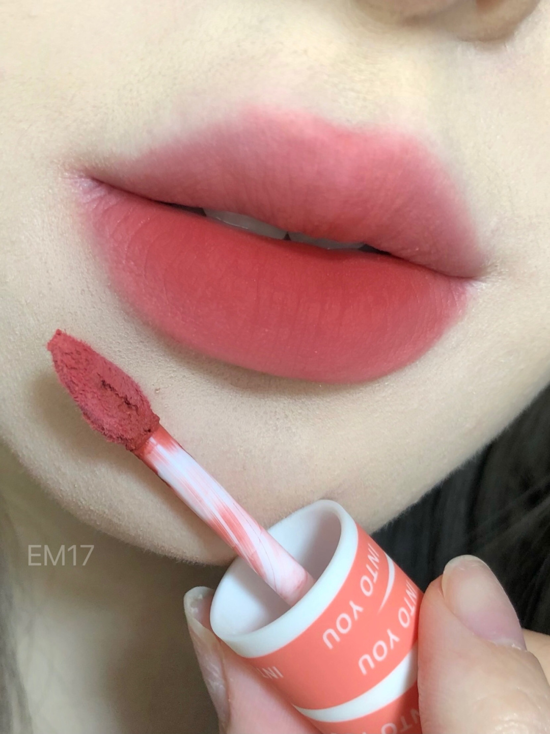 nun to the unfinished peach frozen INTO YOU Indian oil spring and summer new color sludge Spring and Summer EM15