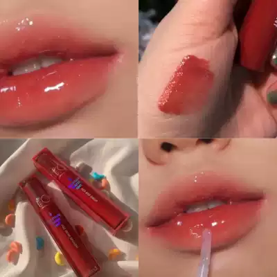 Tender low saturation rose hummus Korea romand water film glaze new color 08#rose stream