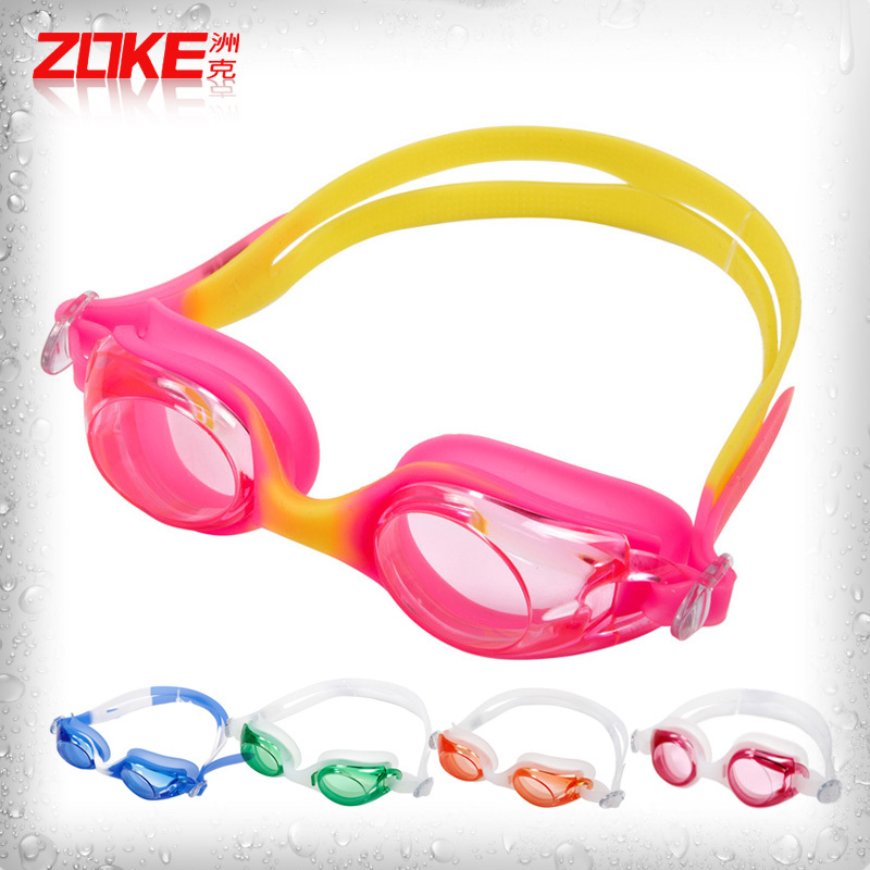 ZOKE2020 new children's swimming glasses high-grade silicone large frame comfortable waterproof anti-fog boys and girls swimming goggles