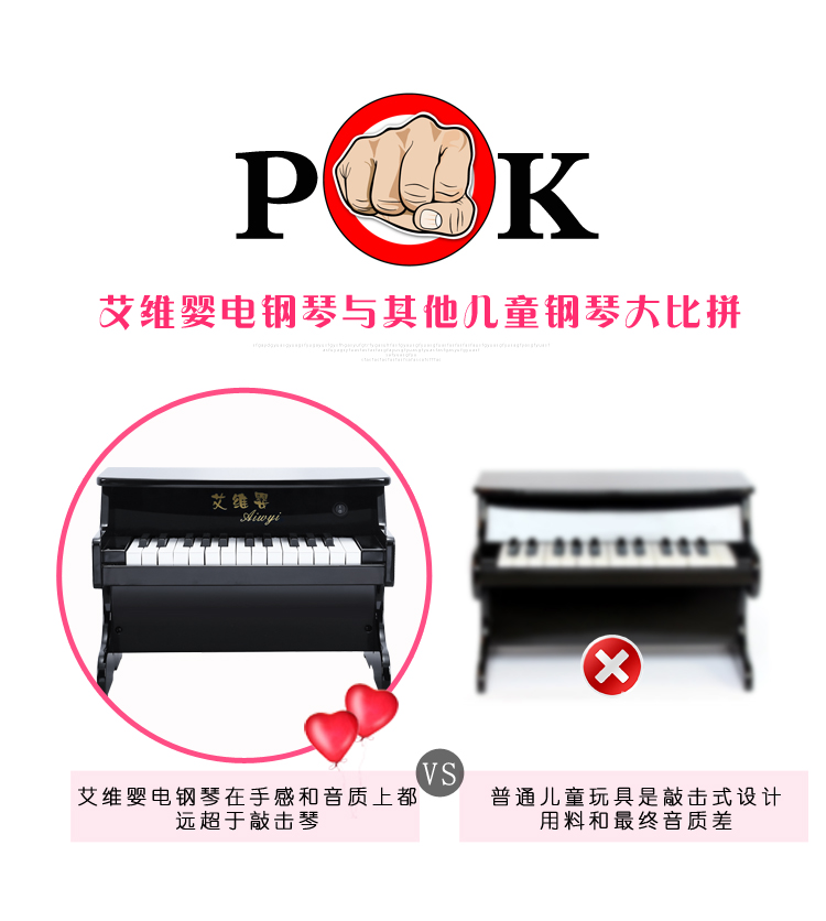 Không mùi môi trường cho trẻ em Piano 25 Key Piano Piano Đồ chơi gỗ cho bé Quà tặng năm mới 1-4 tuổi - Đồ chơi nhạc cụ cho trẻ em bộ đồ chơi đánh trống cho bé