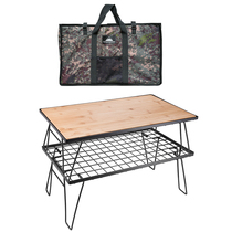 Travel self-driving multi-purpose folding table rack in the desert