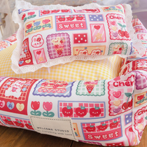 Original red cute pet four seasons universal kennel removable and washable anti-hair cat Teddy Maltese