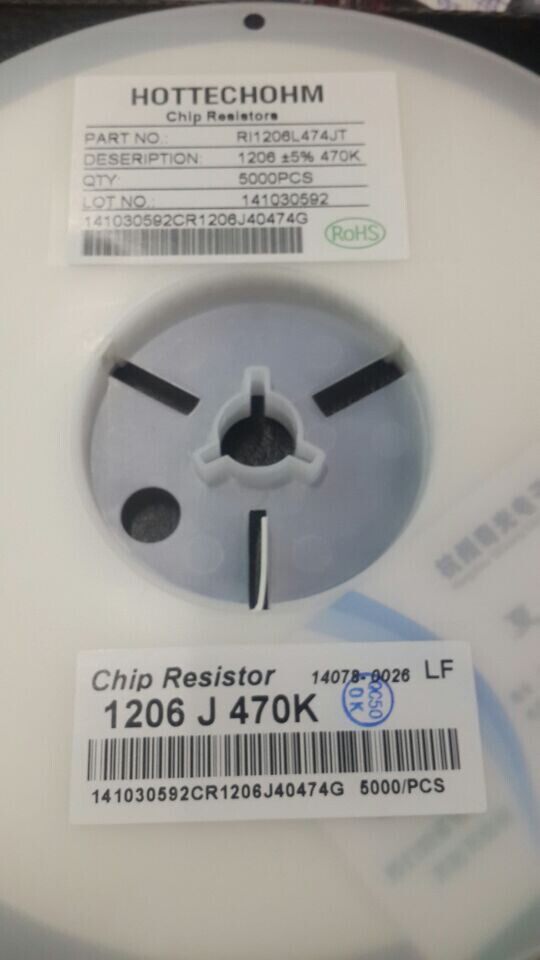 Thick sound resistance 1206 470K 5% patch resistance 5K per disc resistor Full series