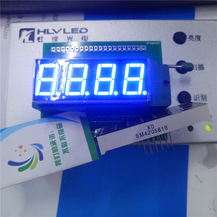 LED digital display module Four 0 56 inch glow tube dynamic conyin super bright blue 4 bits SM420561B
