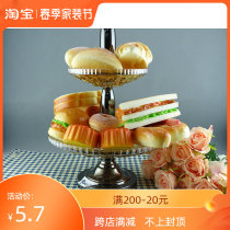 Simulation Bread Suit Emulation Fruit Vegetable Food Model Cupboard Home Residence Decoration Pendulum PU High simulation bread