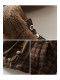 Jianman retro plaid autumn and winter warm white duck down jacket for women lamb fur collar bread coat with gloves