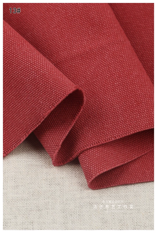 16 vải cotton dày giặt vải cũ nước rửa cổ điển Zhu túi vải mạnh mẽ mặc - Vải vải tự làm vải linen may quần