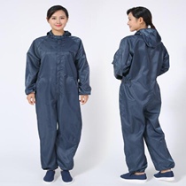 Dust-proof work clothes anti-static clothes coveralls anti-static coveralls with hood and high shoes