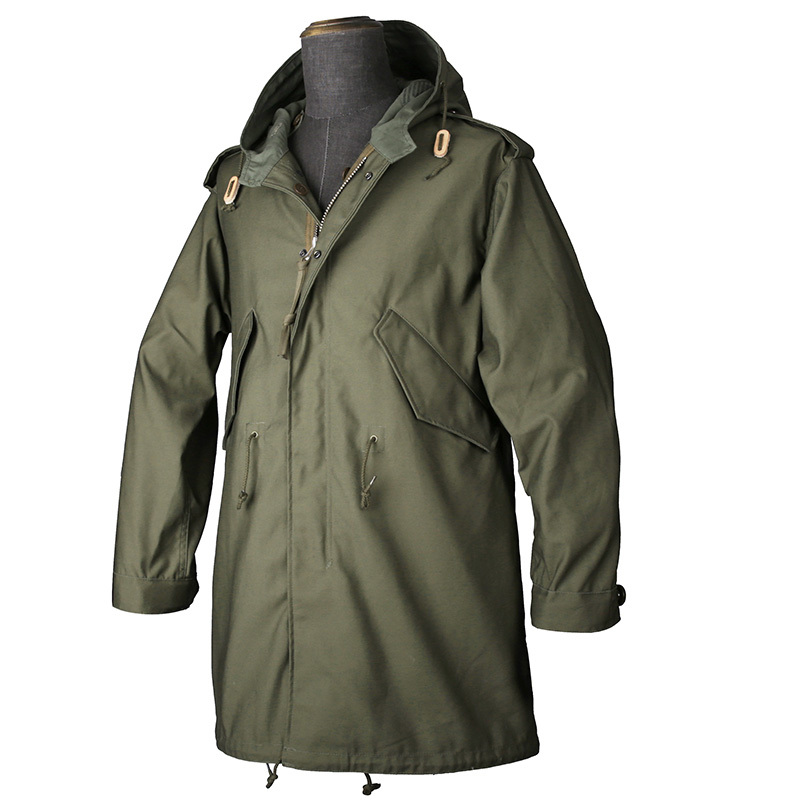 Reproduction M51 Parka Trench Coat Fishtail Parka M1951 Coat Military Version Long Men's Loose Fit Amekaji