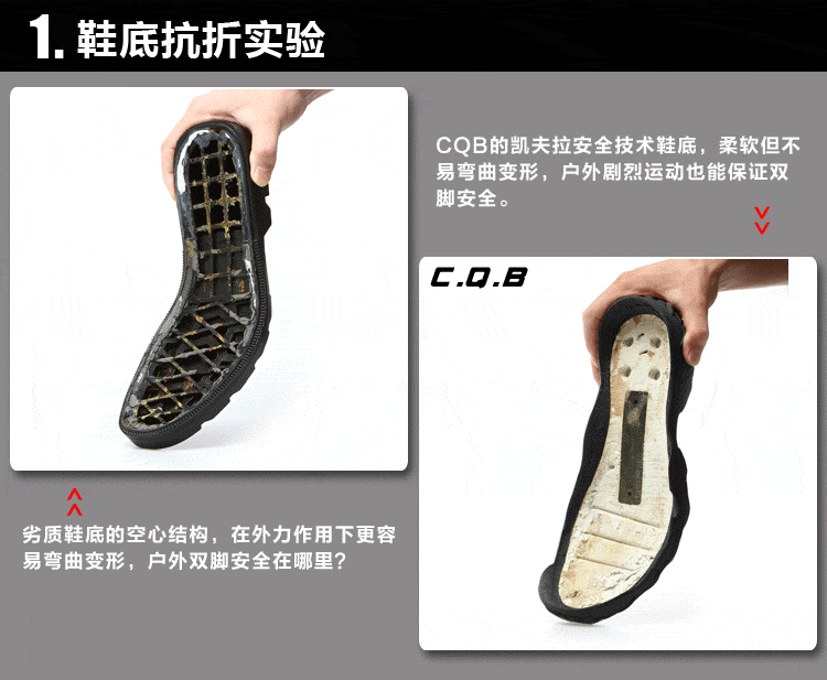 Bottes militaires en cuir - choc - Ref 1398893 Image 8