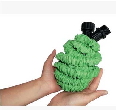 TPS low-pressure telescopic water pipe 3 times elastic car wash hose Home watering watering rubber pipe for half a year