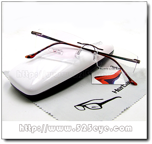 525eye Successful person Philbart HerBart Eyeglass frame 9g ultra-light beta titanium frameless eyeglass frame