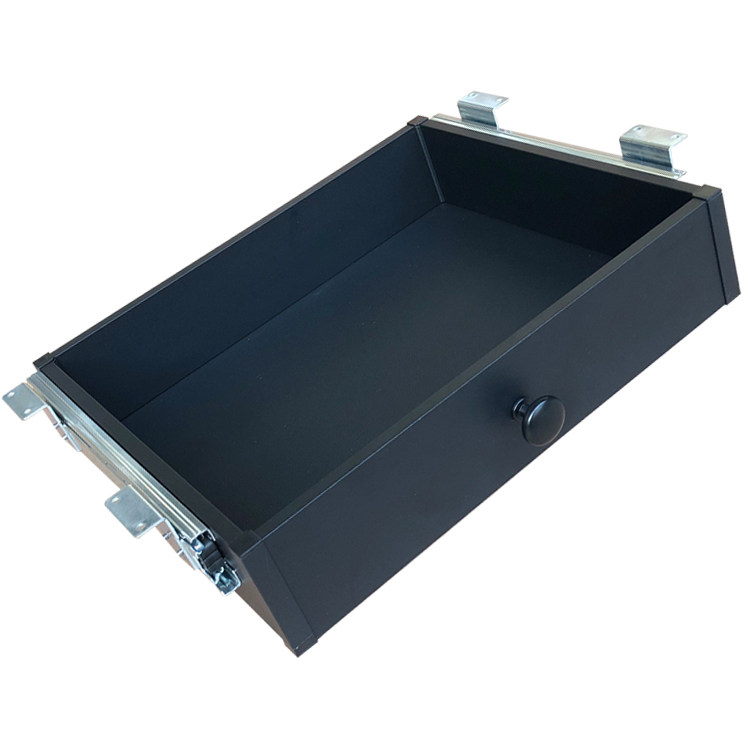 Add hanging hanging drawers under the computer desk Classification storage box grid Office desk top hanging drawers Customized Customized