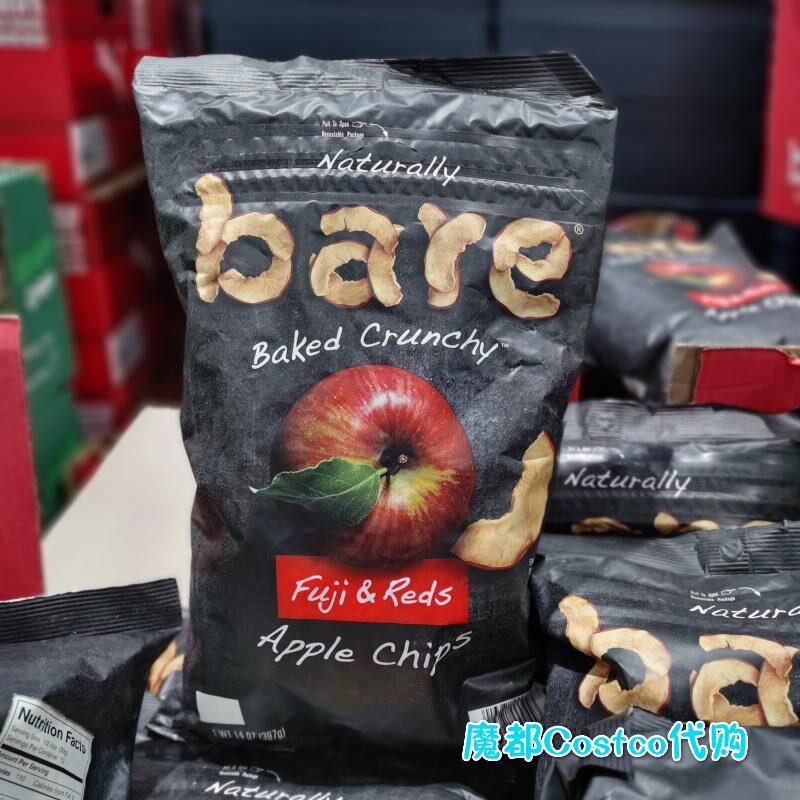 US Imports BARE Apple Crisp Slices 397g Casual Snacks Shanghai Costco Opened Guest
