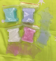 Plastic colored translucent frosted thread winding board - commonly used finishing tool for embroidery thread random colors 30 pieces