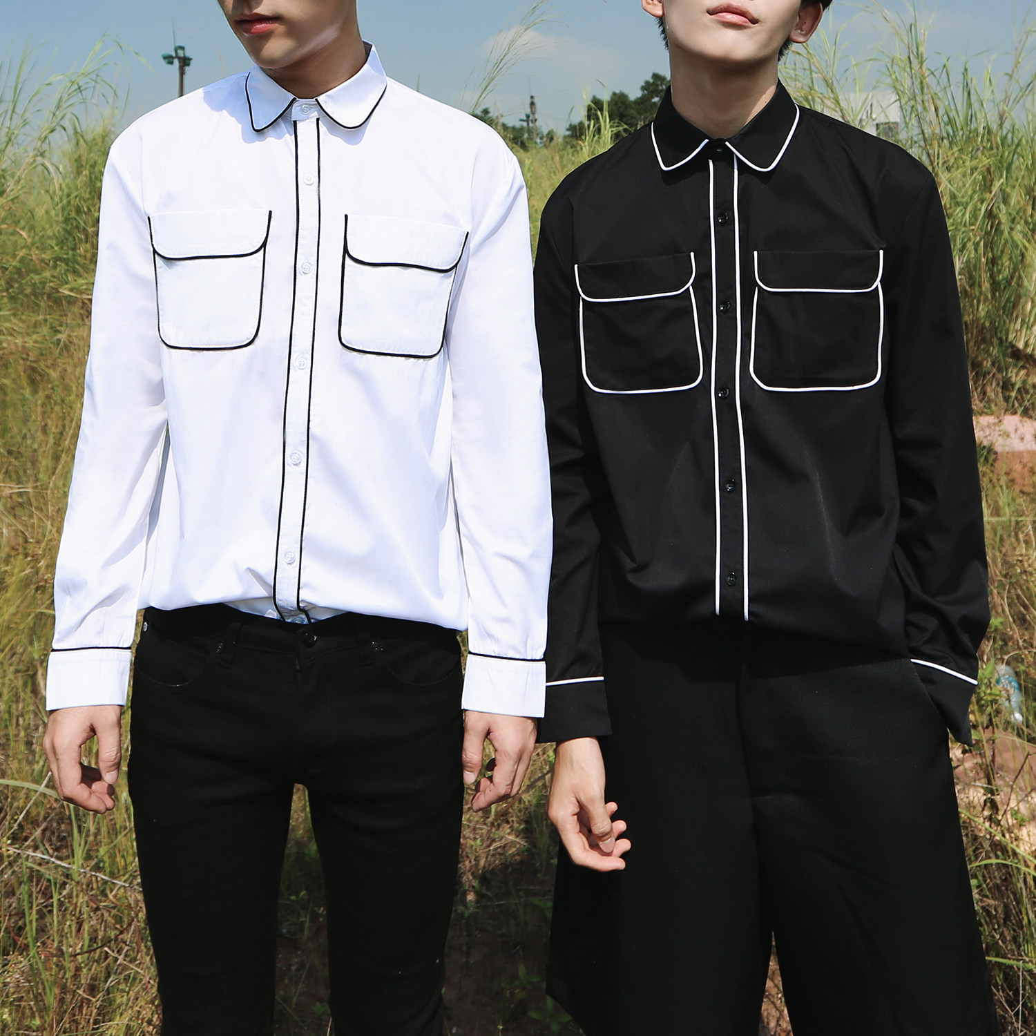 首席名模/17aw freestyle的象征 特殊版型的睡衣风衬衫