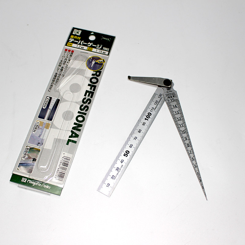 Japan SK feeler 700S steel ruler plus clearance ruler integrated 1-15mm feeler gauge inclination gauge