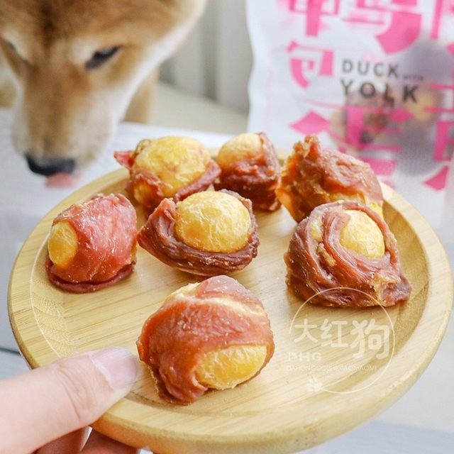 Dr. Dante Inu Tai Duck Meat Wraps Egg Yolk Beauty Hair Care Shiba Inu Bright Eyes Teddy Dog ອາຫານວ່າງອາຫານສຸຂະພາບ