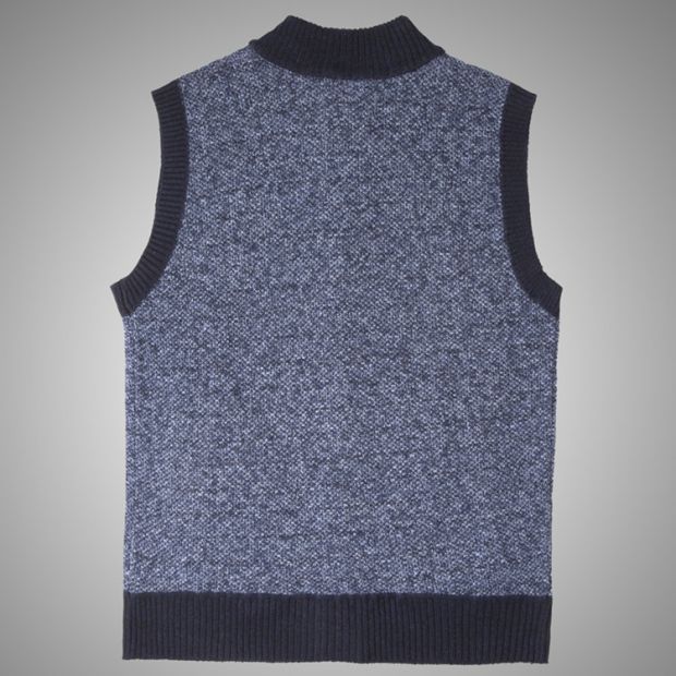 Áo len nam đan len trung niên nam áo len cardigan cỡ lớn áo len trung niên cộng với áo nhung dày bộ vest nam trẻ trung