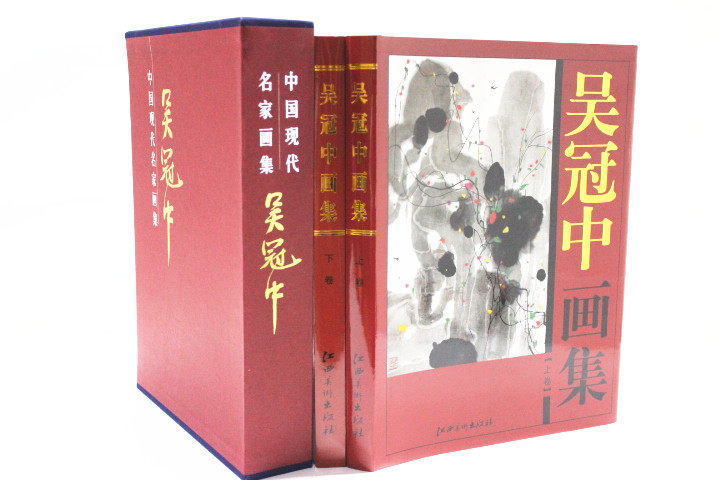 商城正版 中国现代名家画集 吴冠中画集 彩图铜版纸精装16开2卷