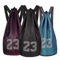 Basketball bag basketball bag training bag net bag bag double shoulder backpack football bag bag fitness sports bucket bag