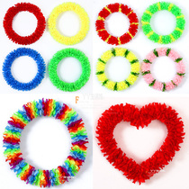 Step up encryption steel wire flower ring Games props Opening ceremony 61 Kindergarten gymnastics aerobics ring set to do