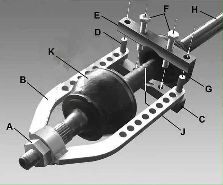 Ball head wan outward ball cage removal separator drive shaft hole removal tool auto repair auto maintenance special Dongliang tool