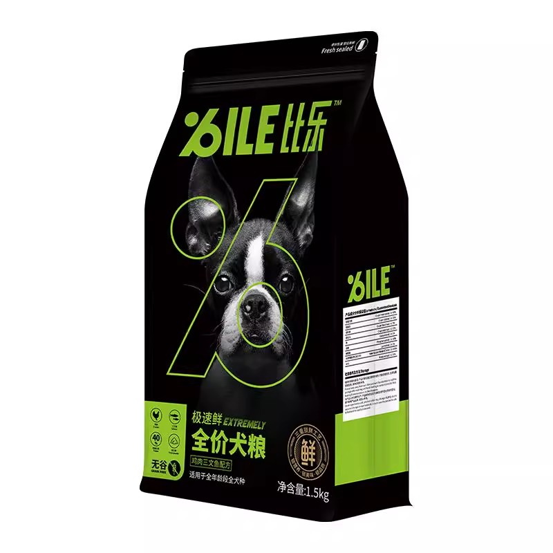 比乐狗粮极速鲜狗粮幼犬泰迪柯基金毛冻干犬粮全价狗粮成犬12kg