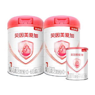 【拍3件】爱加幼儿奶粉1段800g*6罐+赠1150g