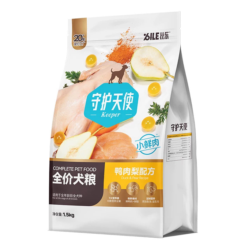 守护天使比乐鲜鸭肉梨狗粮1.5kg