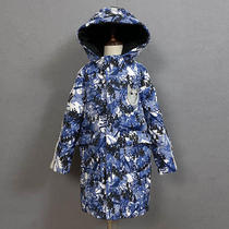  Webster childrens down jacket boys medium-long thick camouflage jacket winter mens big boy boys 908038