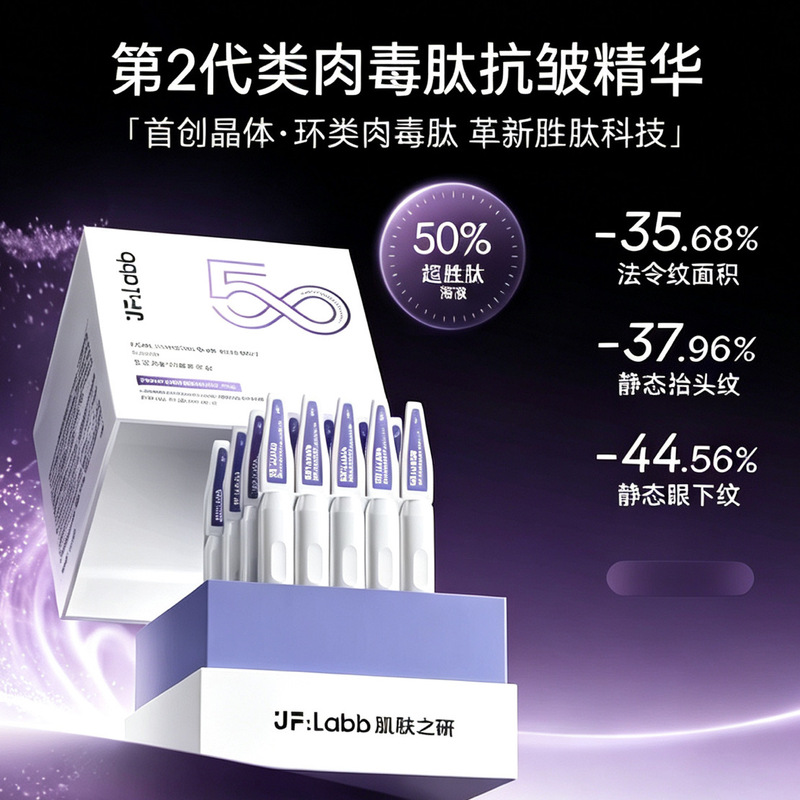 Jflabb/Skin Research 50% Peptide Essence Anti-Wrinkle Single-Use Ampoule for Smoothing Fine Lines and Firming, Loose Stock Without Box, Ready for Sale Jflabb/Skin Research 50% Peptide Essence Anti-Wrinkle Single-Use Ampoule for Smoothing Fine Lines and Firming, Loose Stock Without Box, Ready for Sale